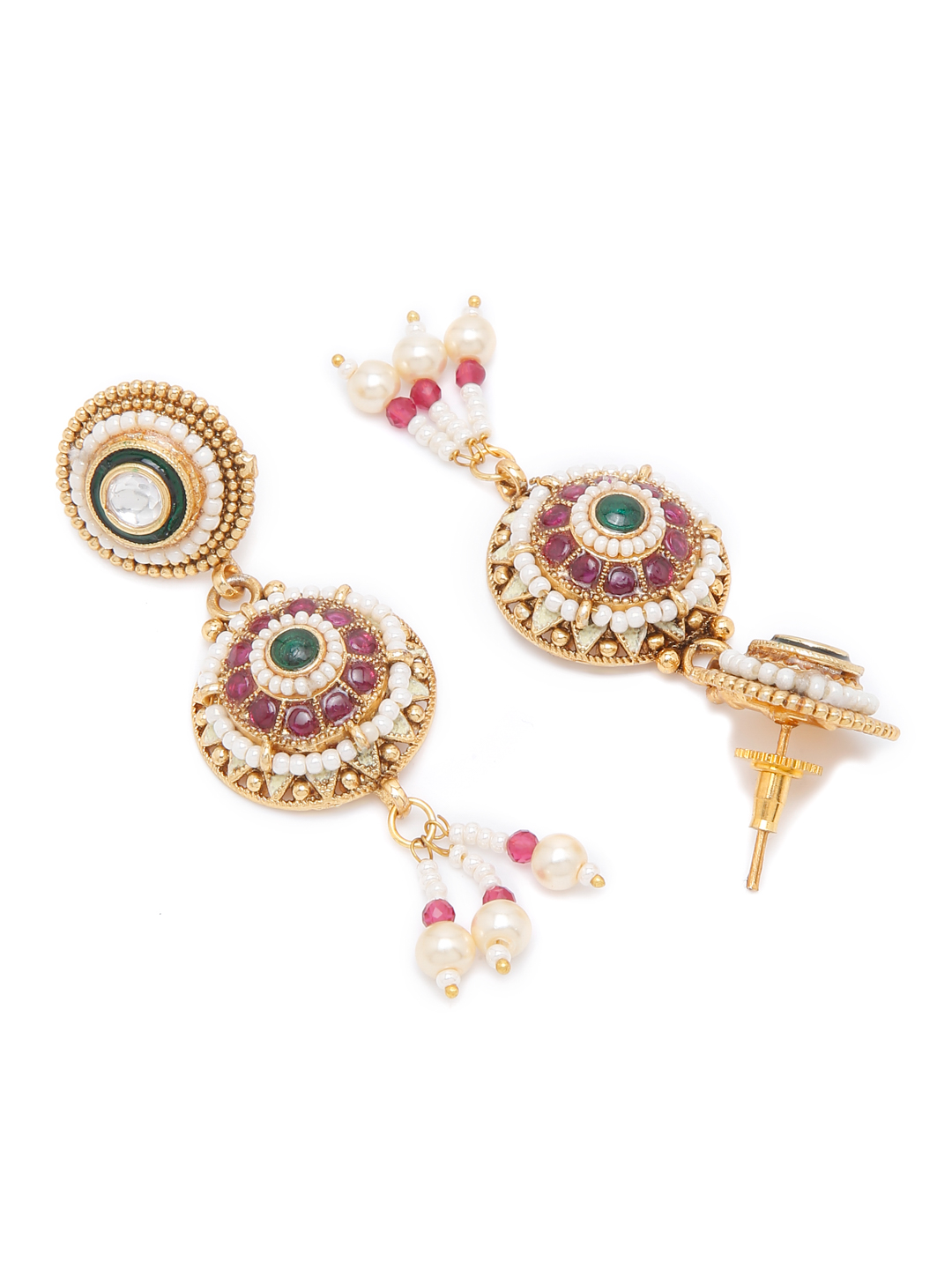 YouBella Jewellery Celebrity Inspired Gold Plated Necklace Jewellery Set for Girls and Women